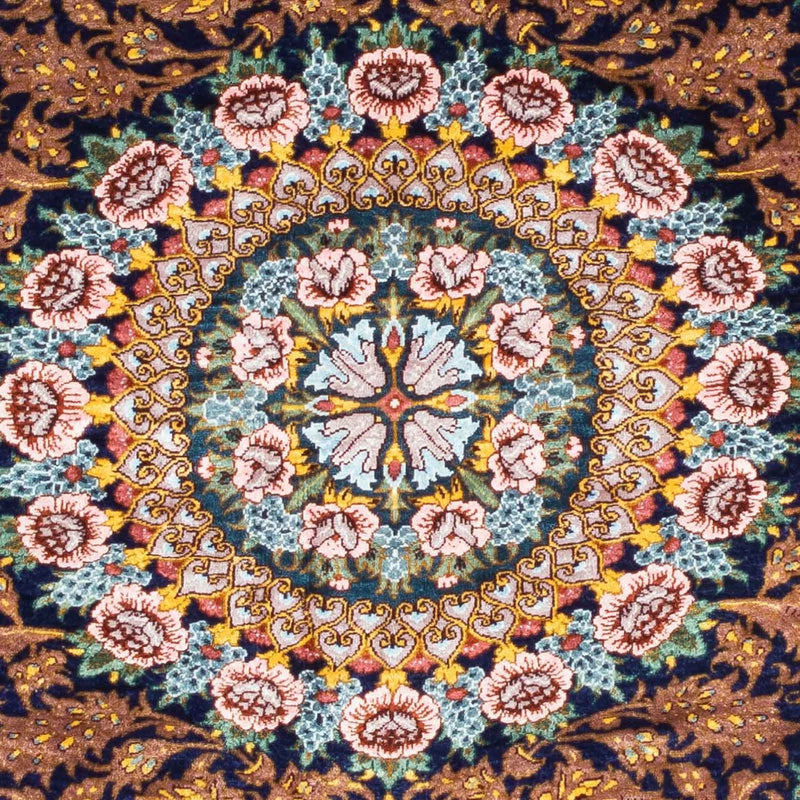 Perzisch tapijt - Ghom - 119 x 79 cm - donkerrood