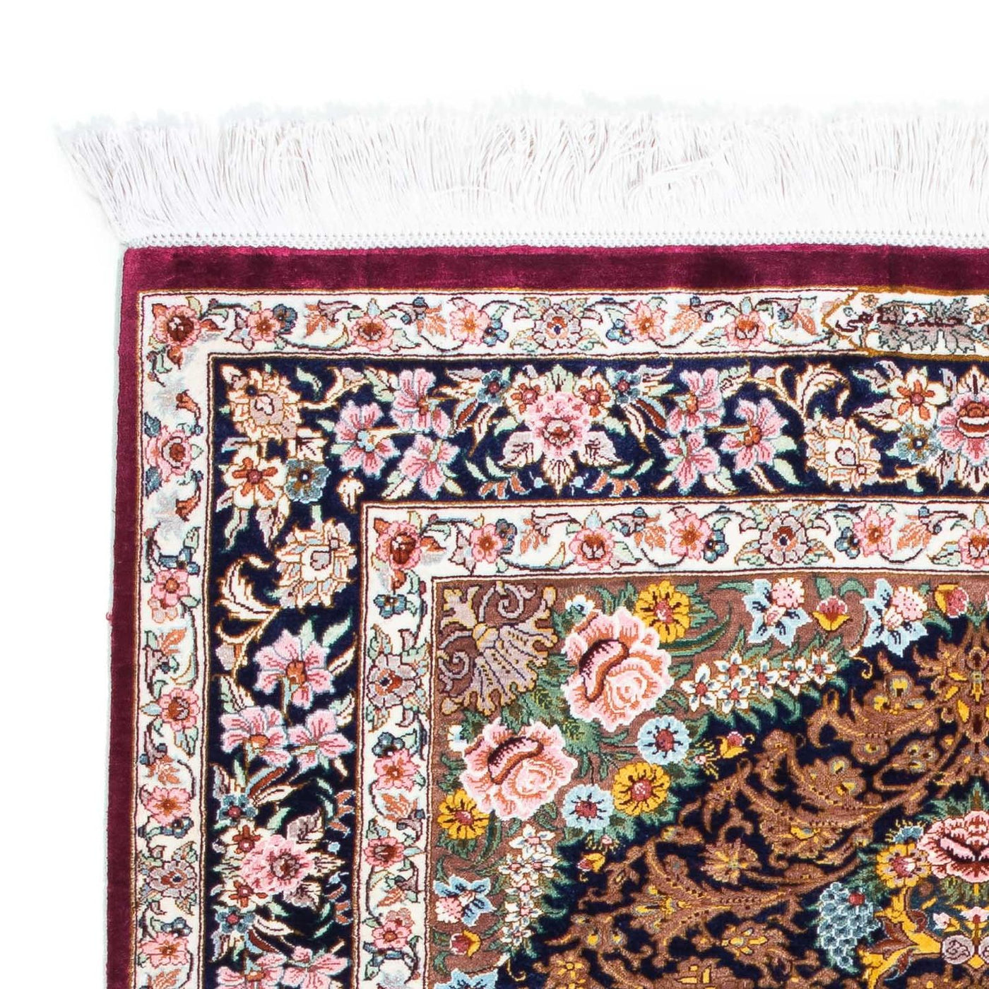 Qom Tapijt 119x79cm - Perzisch tapijt