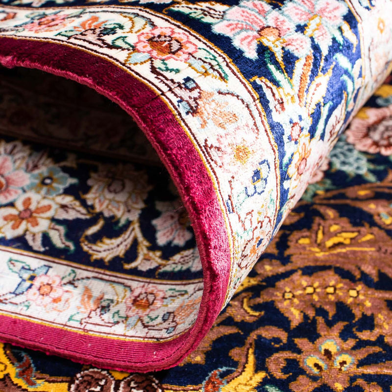 Perzisch tapijt - Ghom - 119 x 79 cm - donkerrood