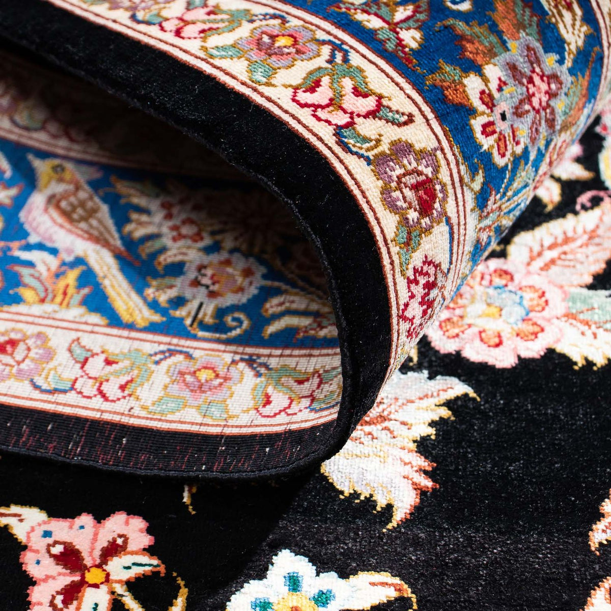 Perzisch tapijt - Ghom - 118 x 77 cm - donkerrood