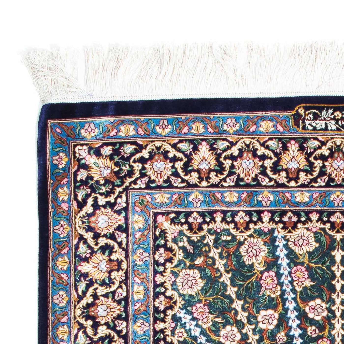 Qom Tapijt 121x81cm - Perzisch tapijt