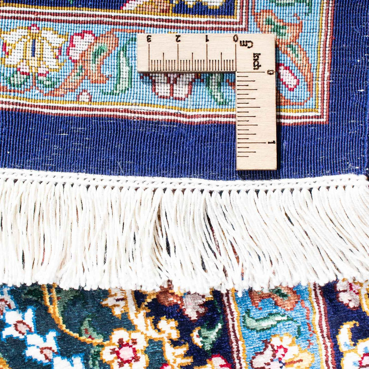 Perzisch tapijt - Ghom - 121 x 81 cm - donkerblauw