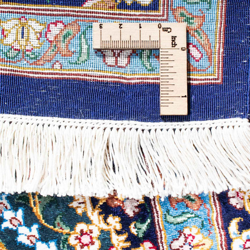 Perzisch tapijt - Ghom - 121 x 81 cm - donkerblauw