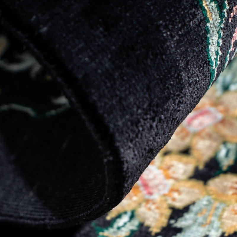 Perzisch tapijt - Ghom - 89 x 60 cm - donkerblauw