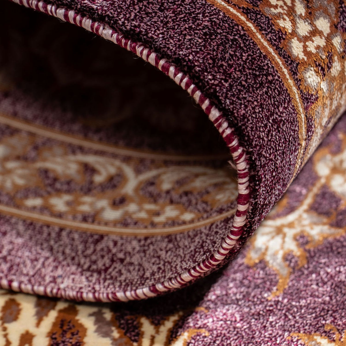 Perzisch tapijt - Ghom - 87 x 59 cm - paars