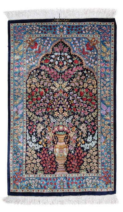 Qom Tapijt 57x96cm - Perzisch tapijt