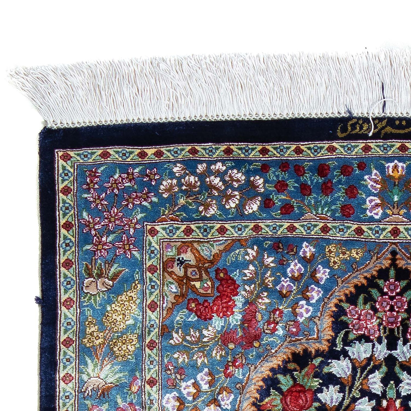 Qom Tapijt 96x57cm - Perzisch tapijt