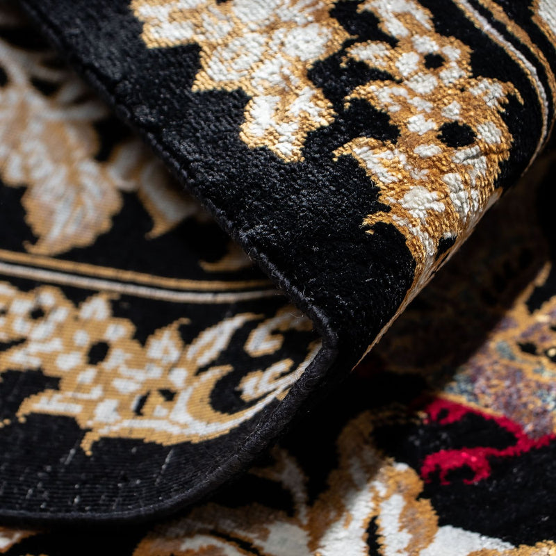 Perzisch tapijt - Ghom - 87 x 57 cm - donkerblauw