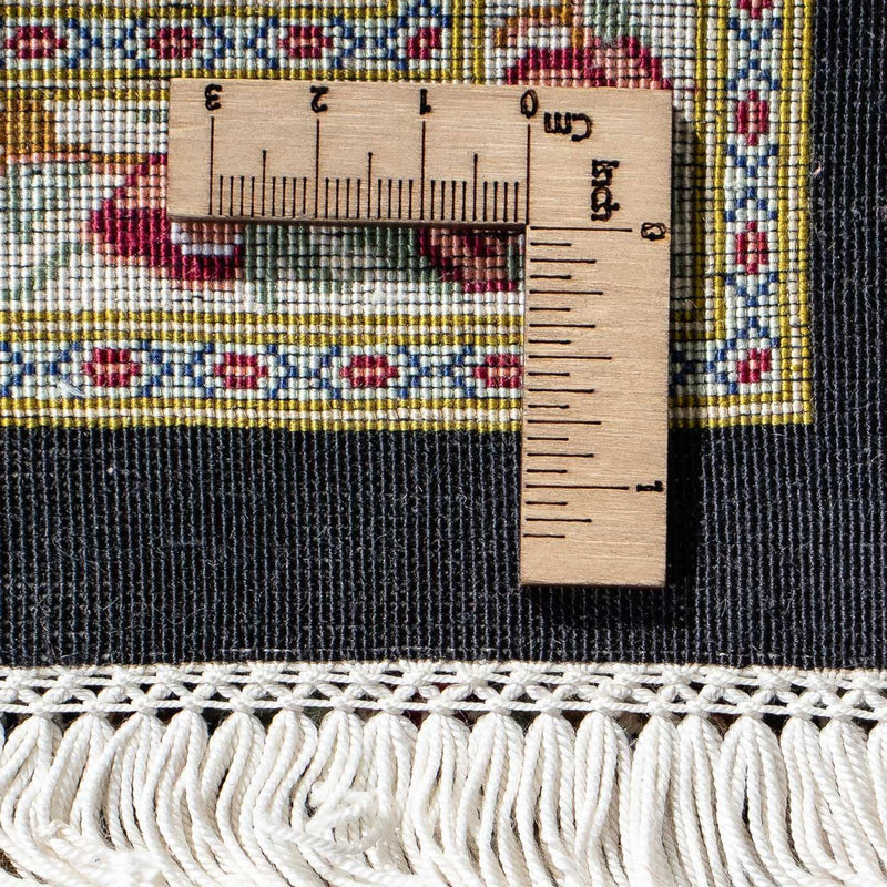 Perzisch tapijt - Ghom - 78 x 57 cm - donkerblauw