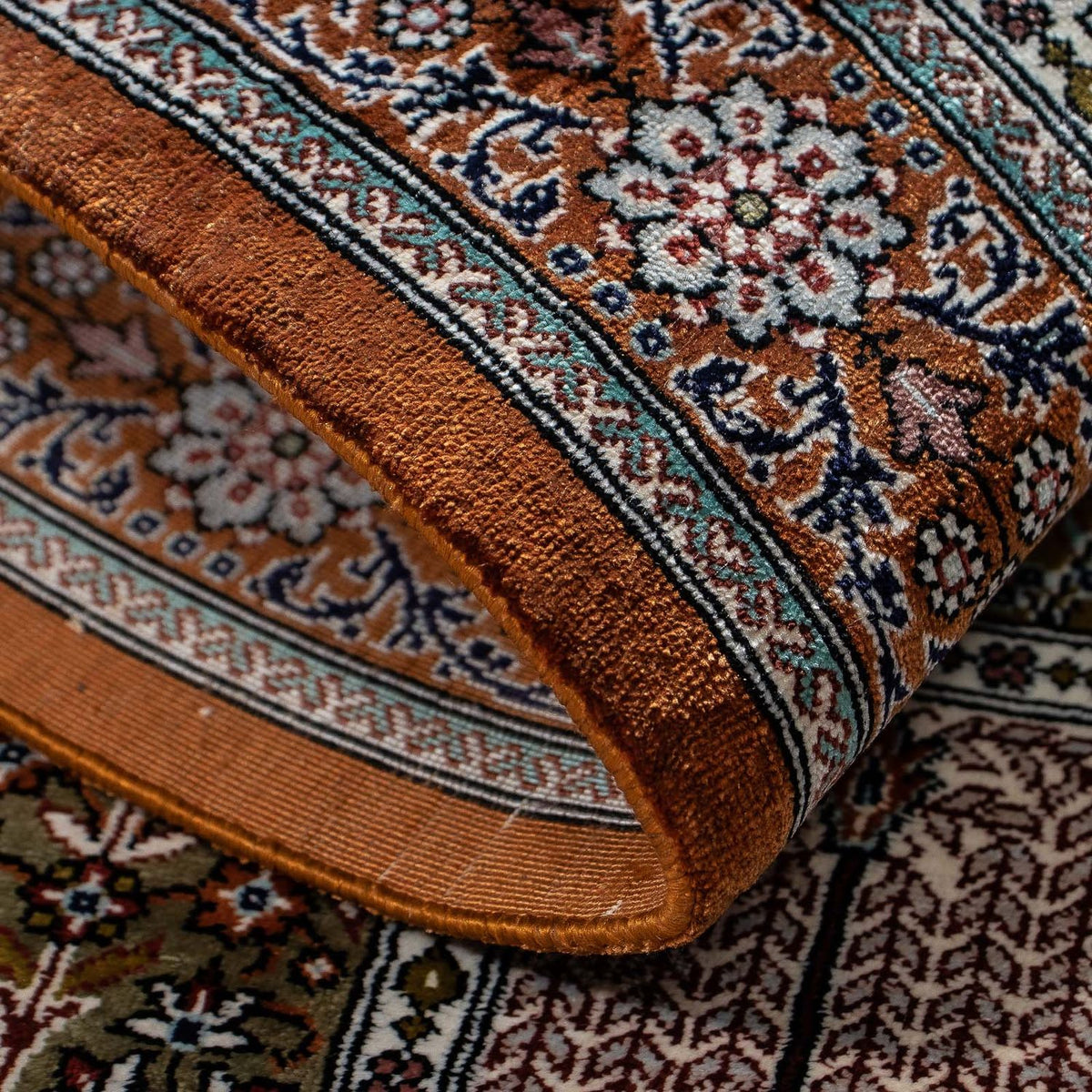 Perzisch tapijt - Ghom - 92 x 59 cm - veelkleurig