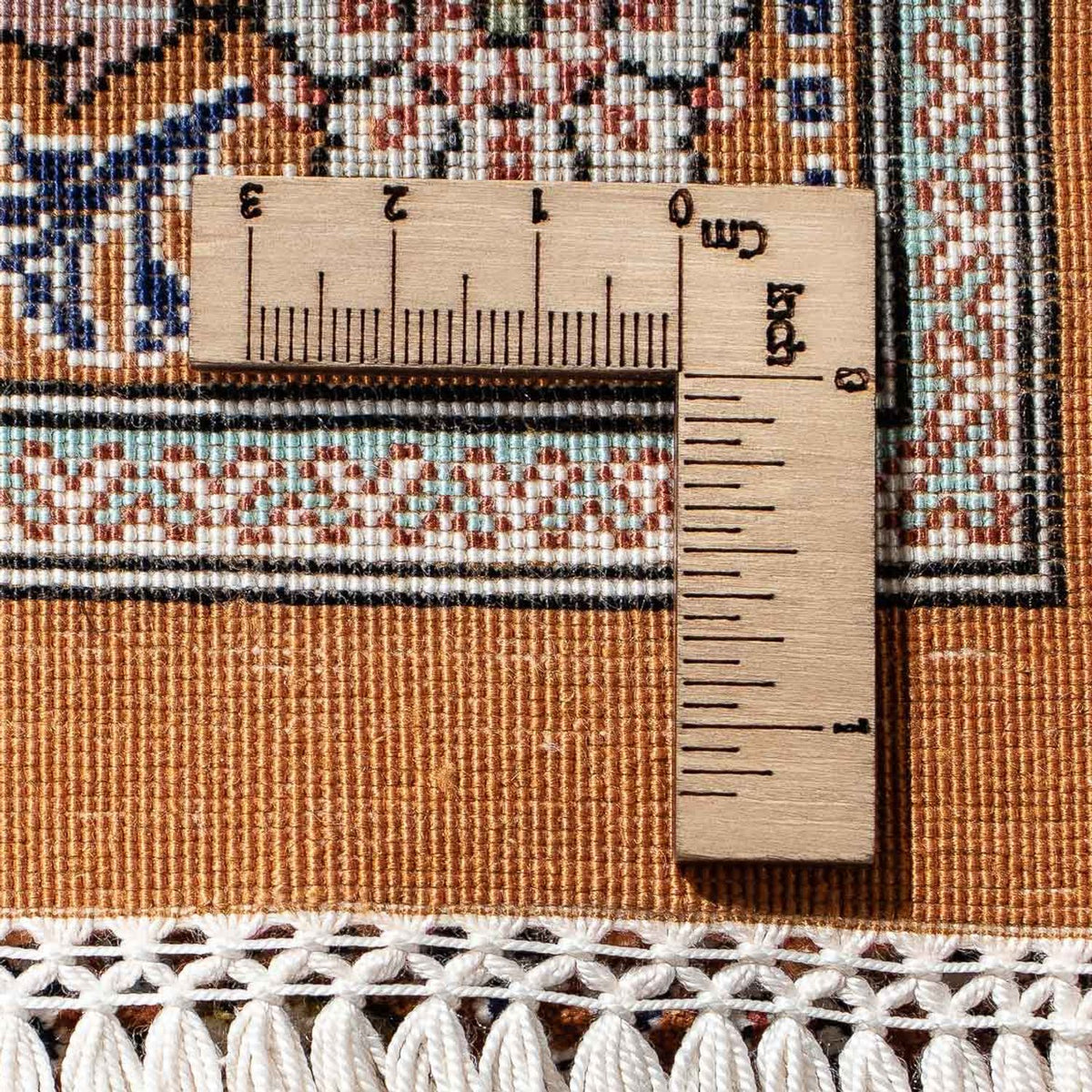 Perzisch tapijt - Ghom - 92 x 59 cm - veelkleurig