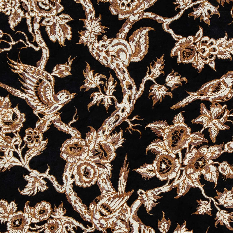 Perzisch tapijt - Ghom - 92 x 58 cm - donkerblauw