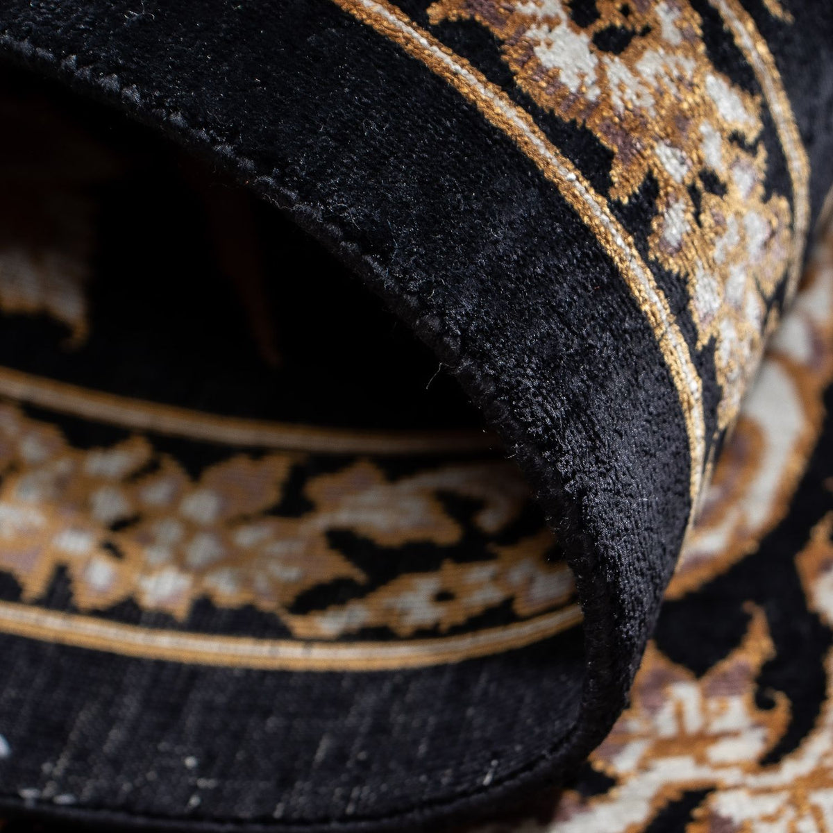 Perzisch tapijt - Ghom - 92 x 58 cm - donkerblauw