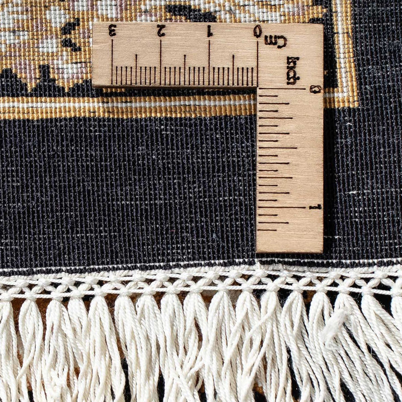 Perzisch tapijt - Ghom - 92 x 58 cm - donkerblauw