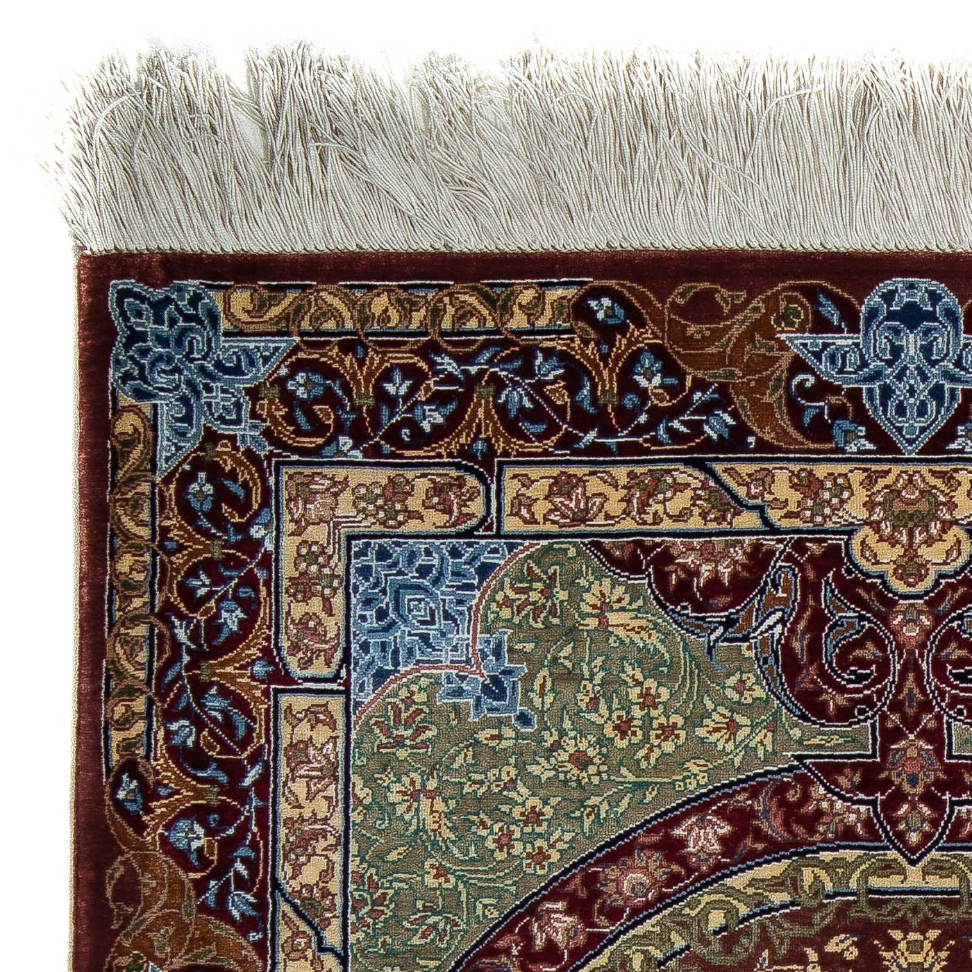 Qom Tapijt 90x61cm - Perzisch tapijt