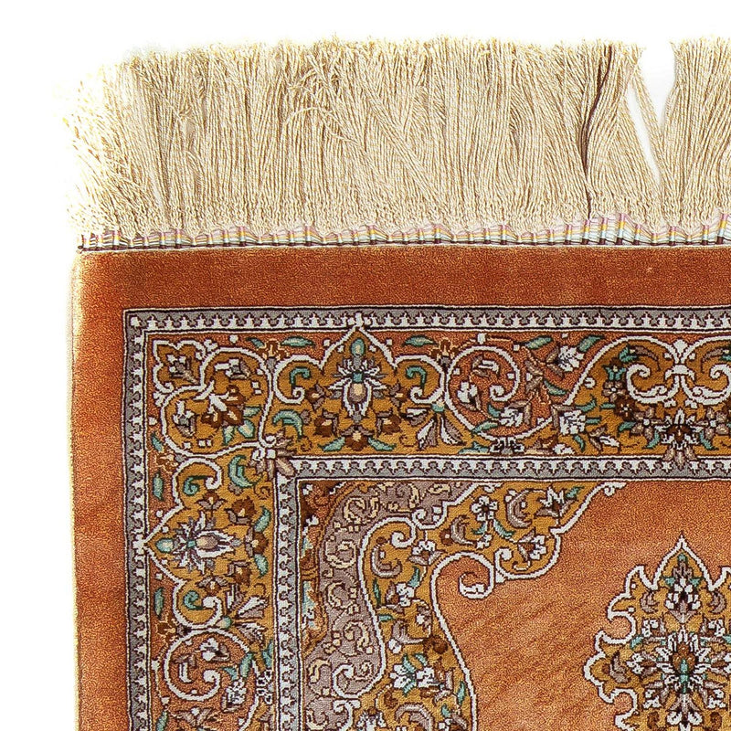 Perzisch tapijt - Ghom - 96 x 59 cm - bruin