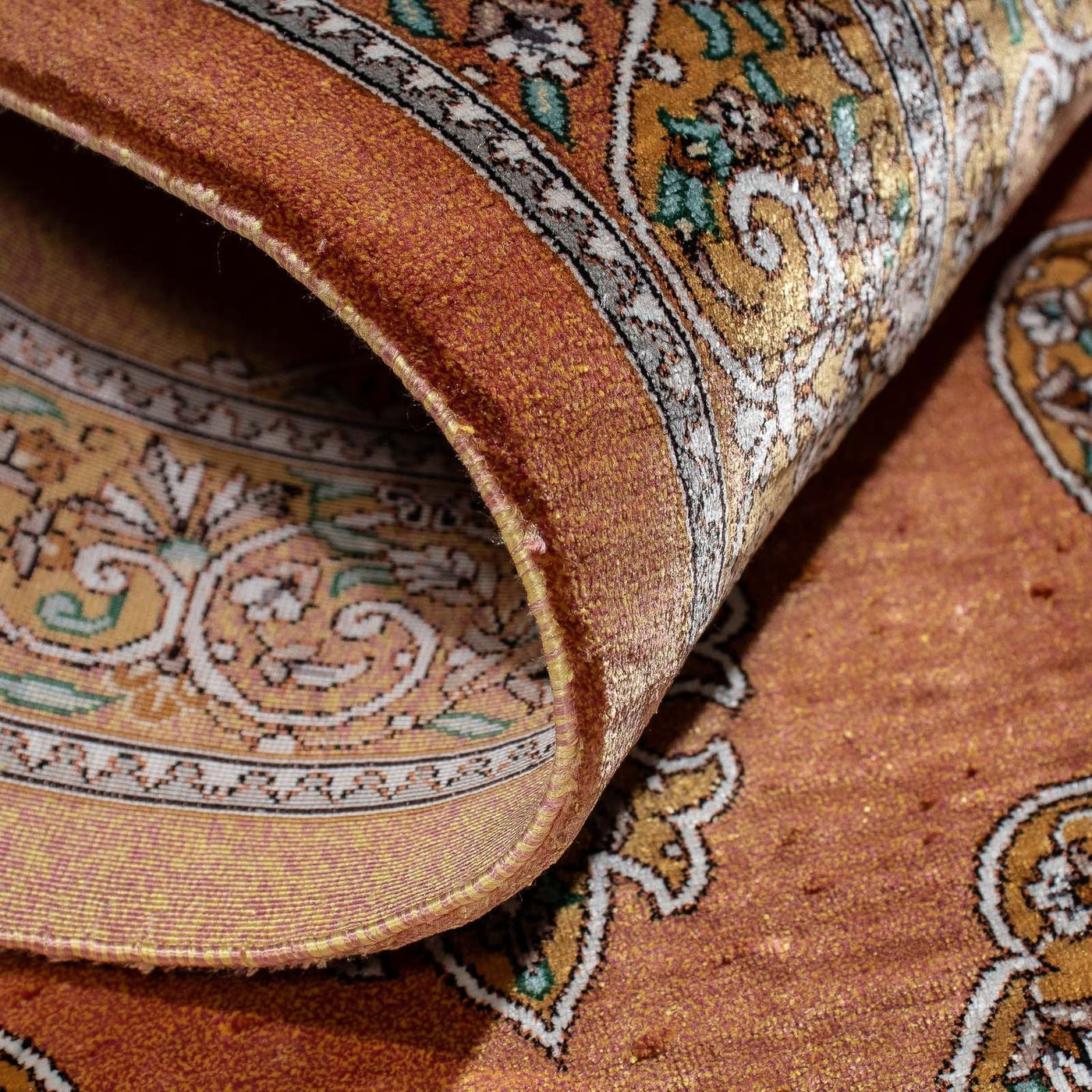 Qom Tapijt 96x59cm - Perzisch tapijt