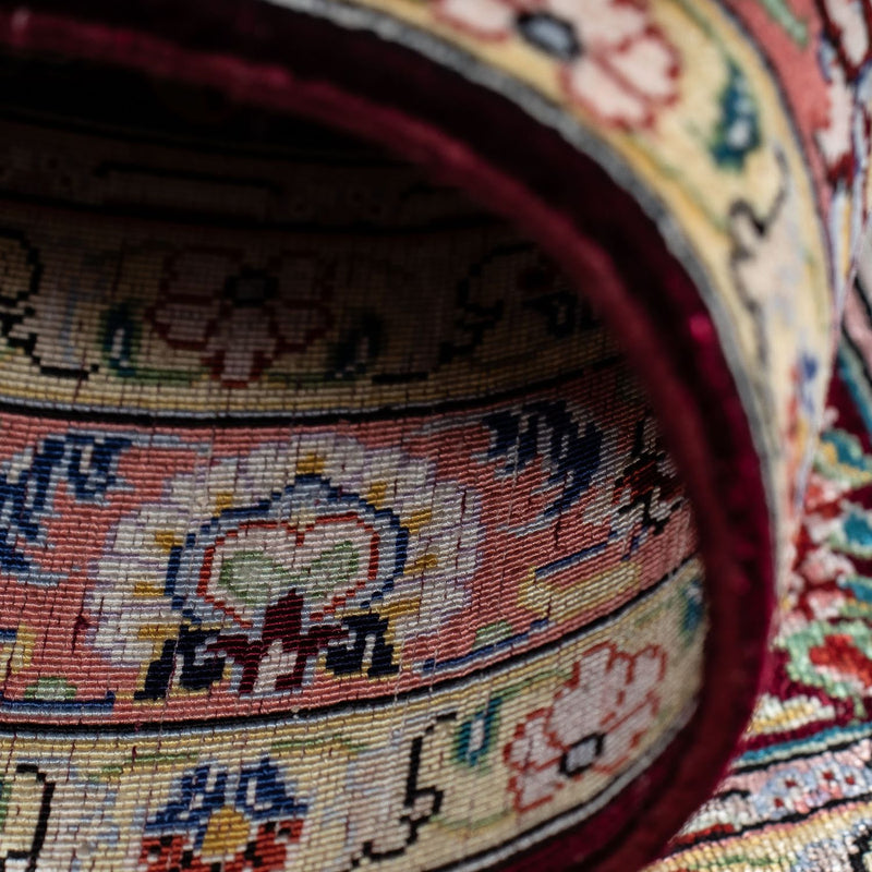 Perzisch tapijt - Ghom - 86 x 60 cm - veelkleurig