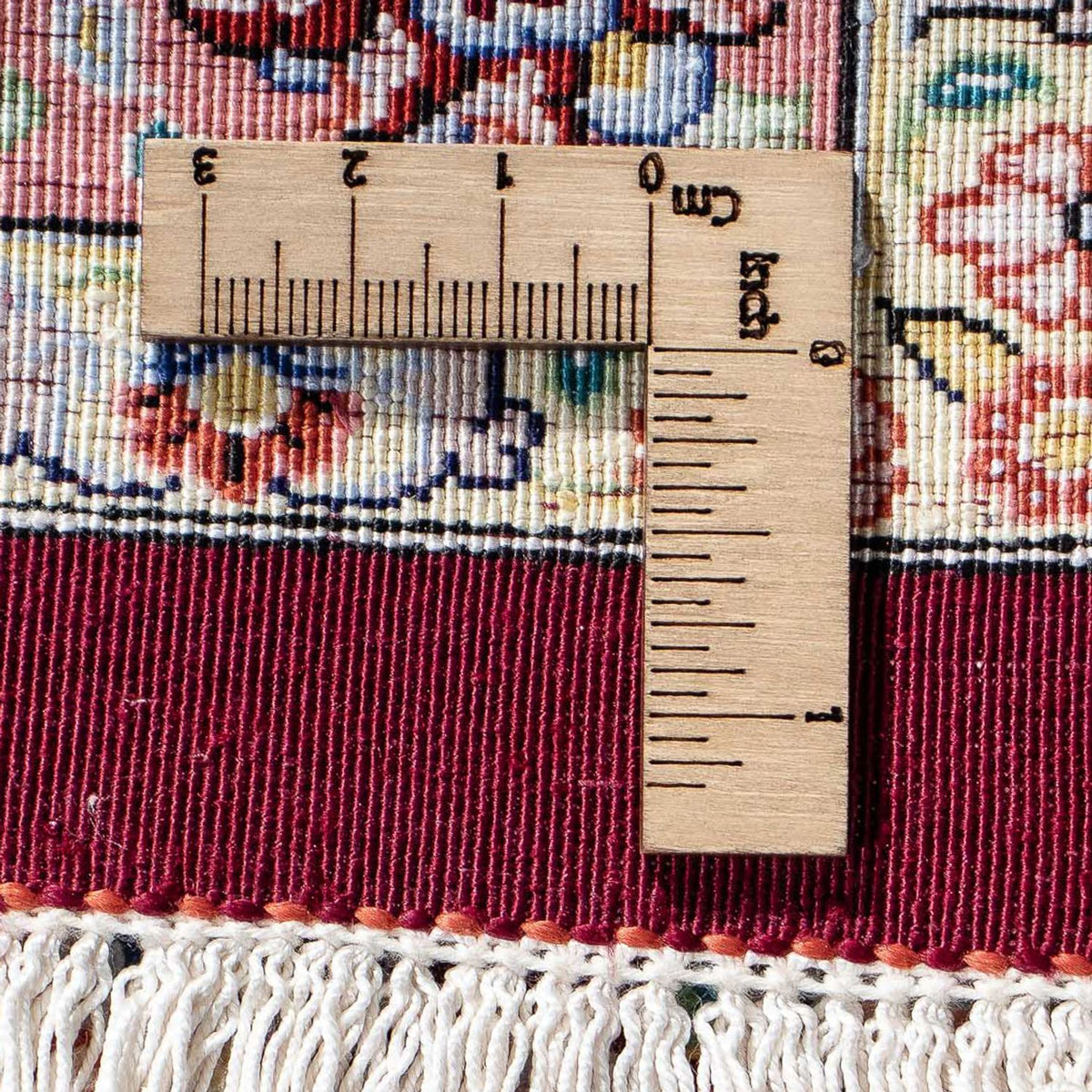 Perzisch tapijt - Ghom - 86 x 60 cm - veelkleurig