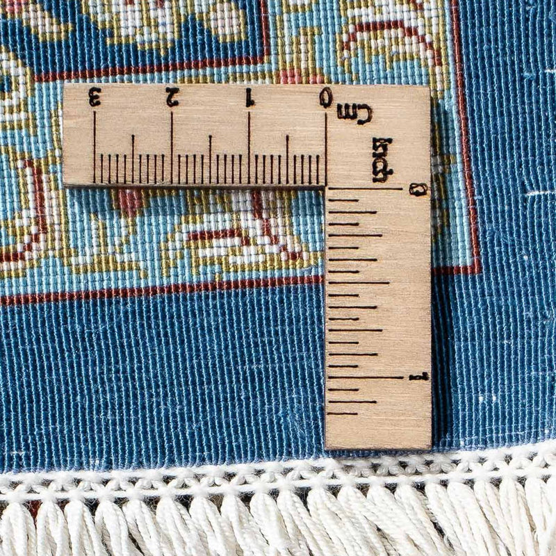 Perzisch tapijt - Ghom - 89 x 59 cm - donkerblauw