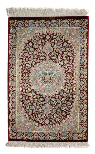 Qom Tapijt 57x88cm - Perzisch tapijt