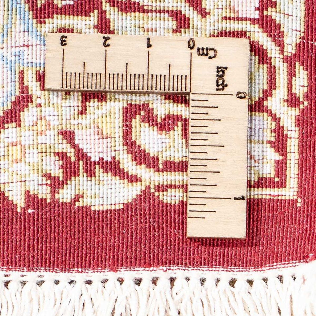 Perzisch tapijt - Ghom - 88 x 57 cm - donkerrood