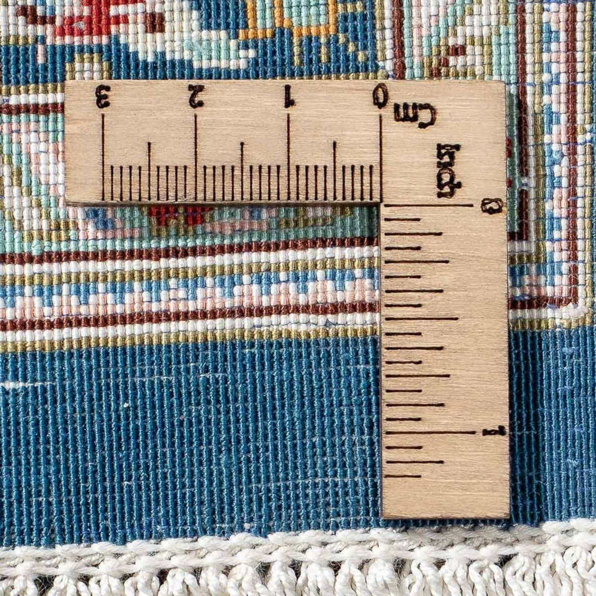 Perzisch tapijt - Ghom - 91 x 62 cm - donkerblauw