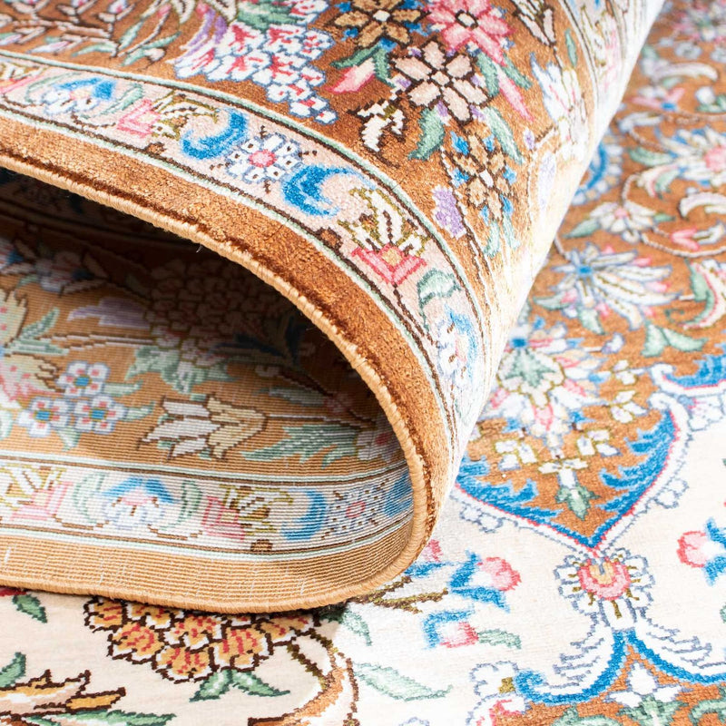 Perzisch tapijt - Ghom - 124 x 79 cm - beige