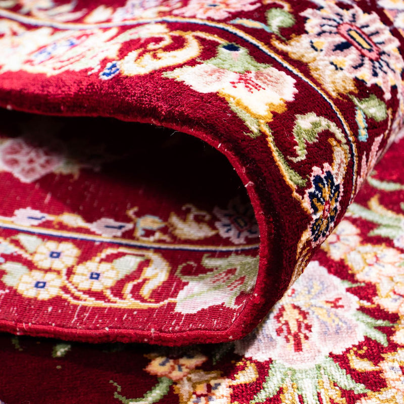 Perzisch tapijt - Ghom - 122 x 85 cm - donkerrood