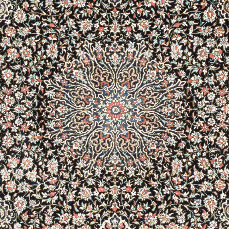 Perzisch tapijt - Ghom - 119 x 79 cm - donkerblauw