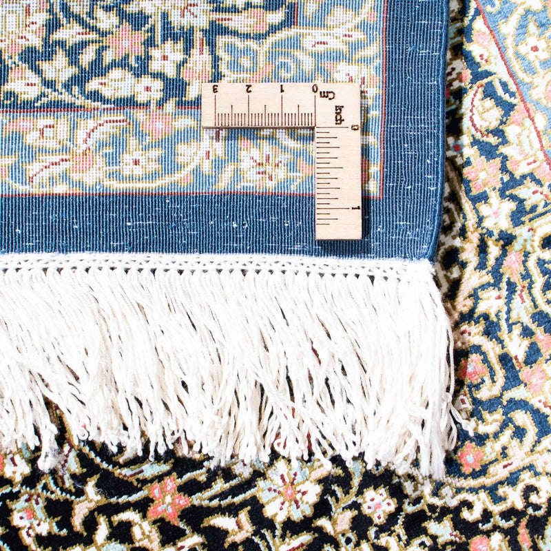 Perzisch tapijt - Ghom - 119 x 79 cm - donkerblauw