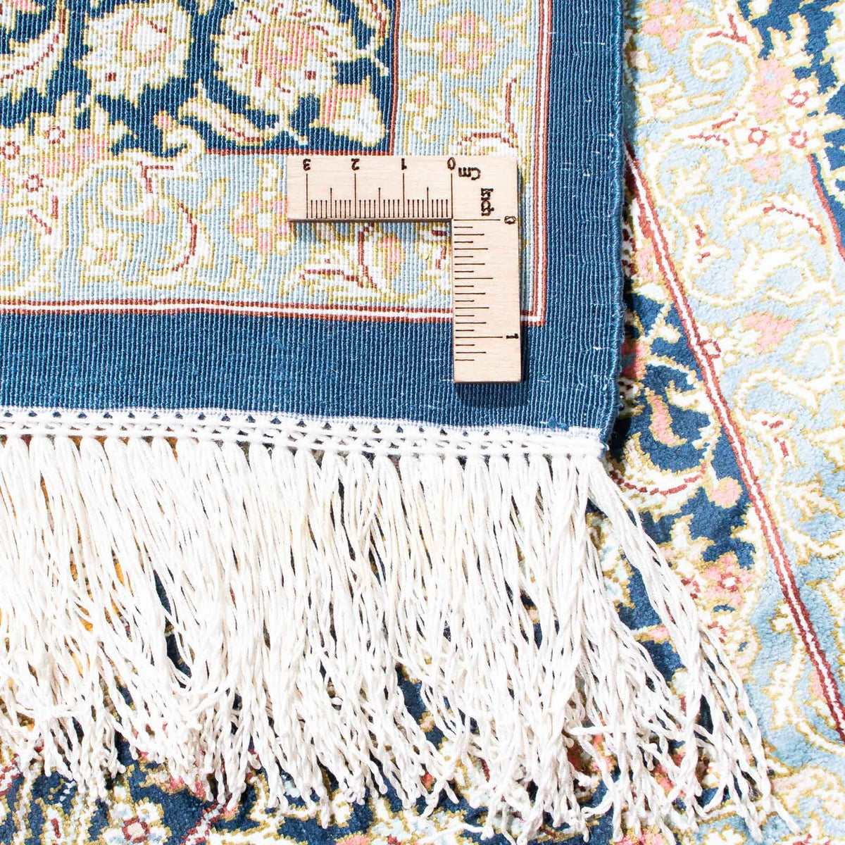 Perzisch tapijt - Ghom - 118 x 78 cm - lichtblauw