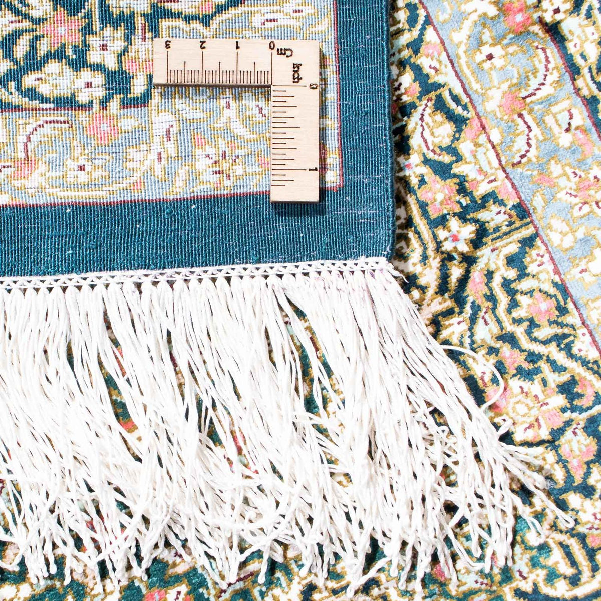 Perzisch tapijt - Ghom - 119 x 77 cm - donkerblauw