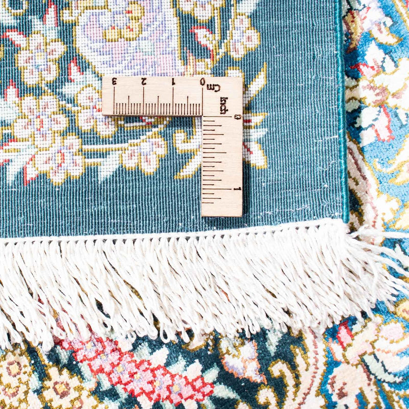 Perzisch tapijt - Ghom - 119 x 81 cm - donkerblauw