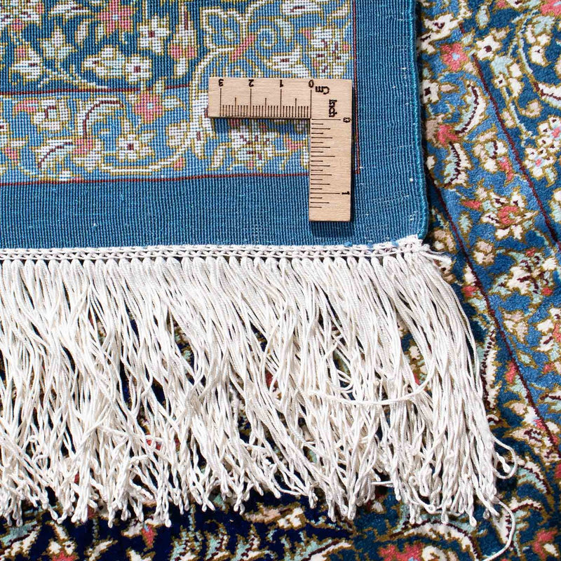 Perzisch tapijt - Ghom - 121 x 78 cm - donkerblauw