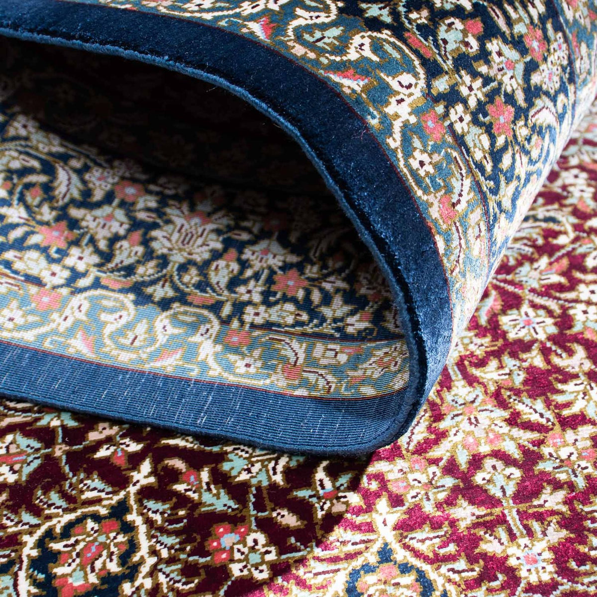 Perzisch tapijt - Ghom - 118 x 77 cm - roest