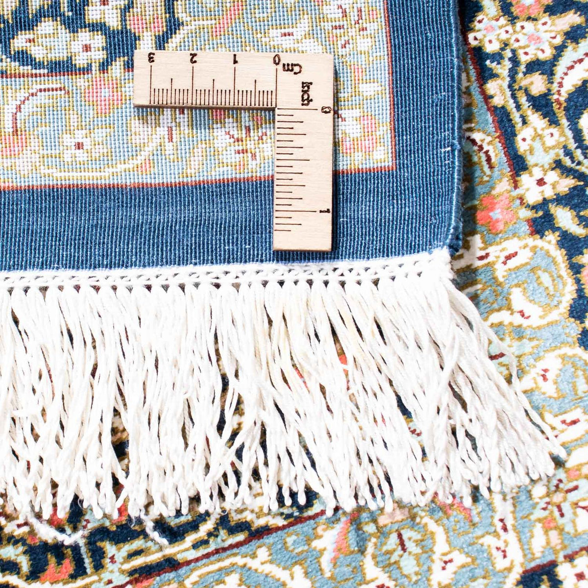 Perzisch tapijt - Ghom - 116 x 78 cm - donkerblauw