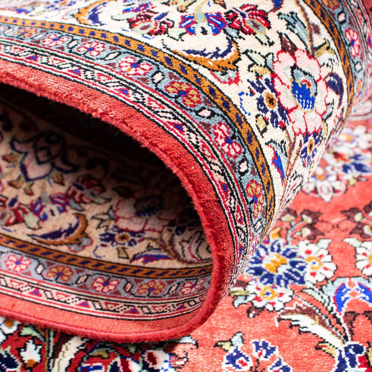 Perzisch tapijt - Ghom - 134 x 77 cm - rood