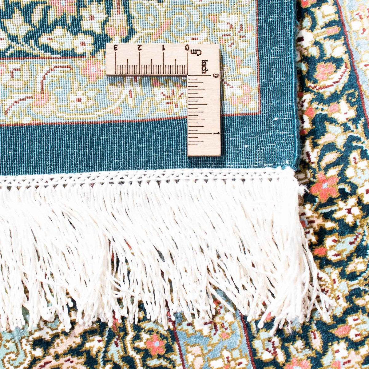 Perzisch tapijt - Ghom - 121 x 77 cm - donkerblauw