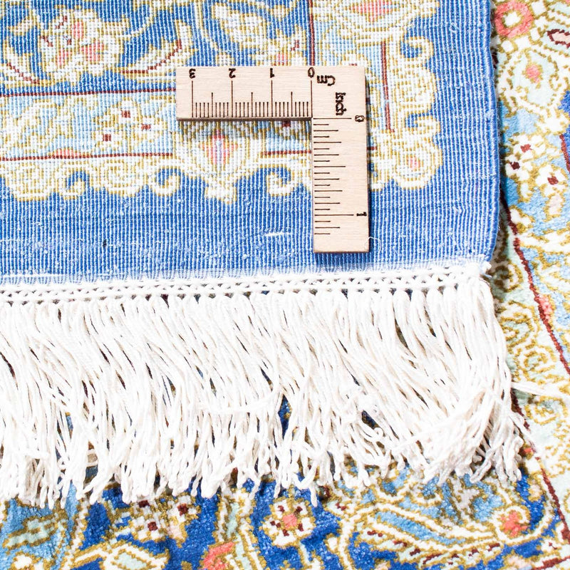 Perzisch tapijt - Ghom - 117 x 78 cm - blauw