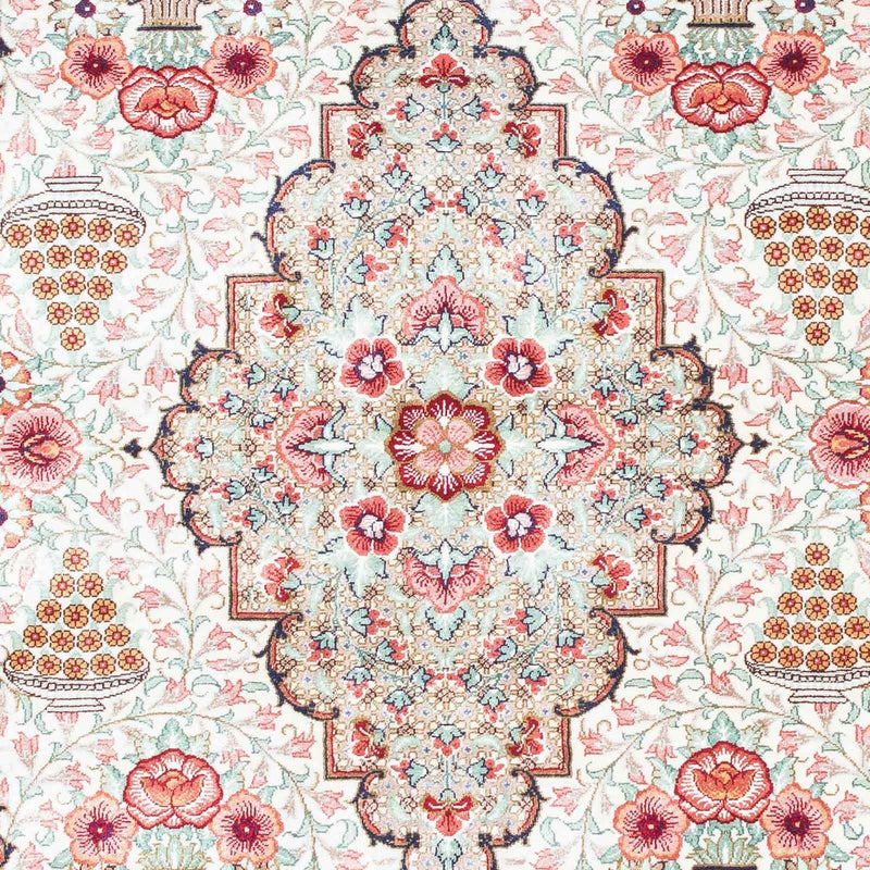 Perzisch tapijt - Ghom - 125 x 84 cm - beige