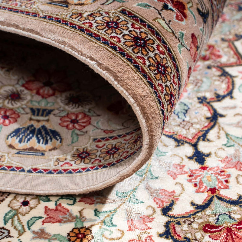 Perzisch tapijt - Ghom - 125 x 84 cm - beige