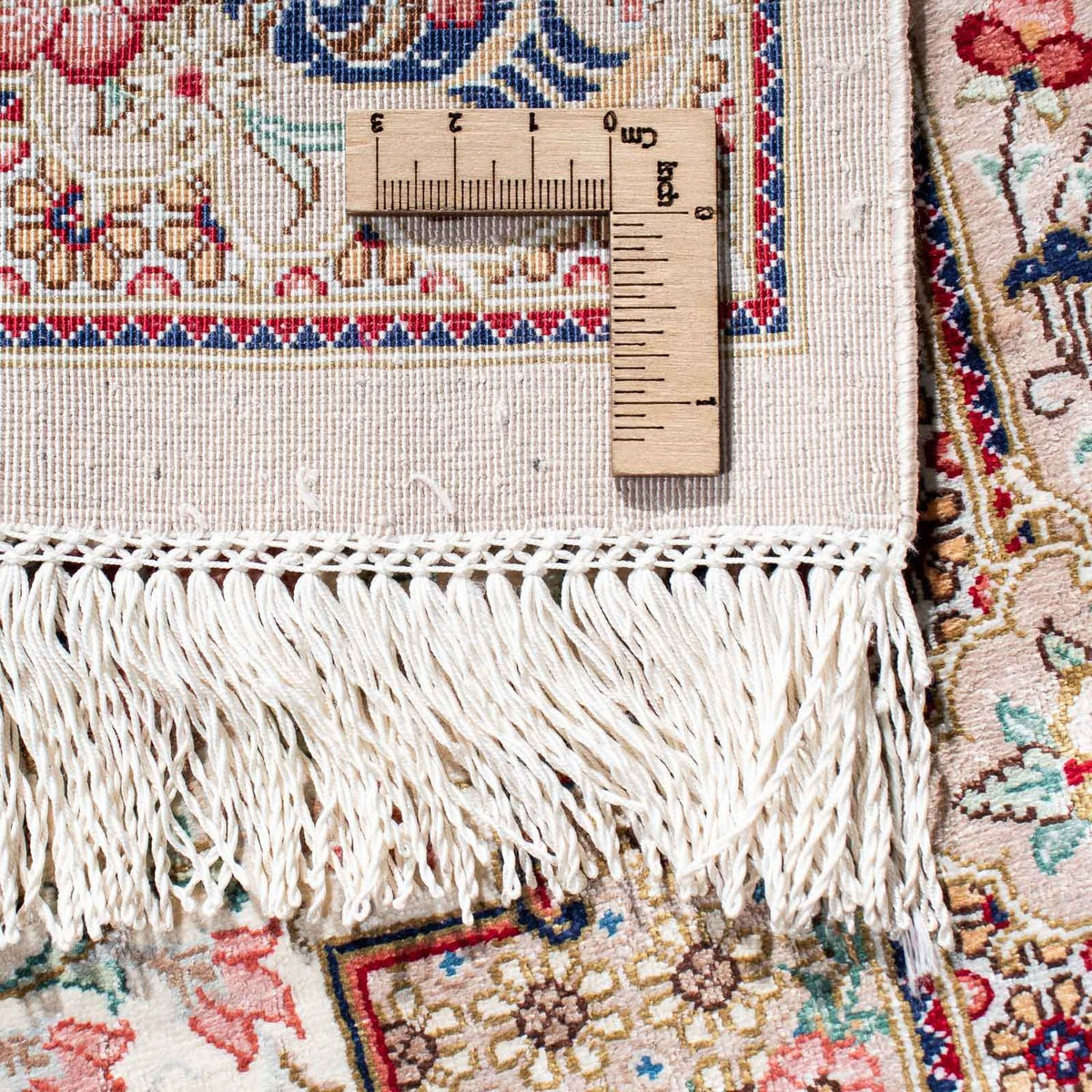 Perzisch tapijt - Ghom - 125 x 84 cm - beige