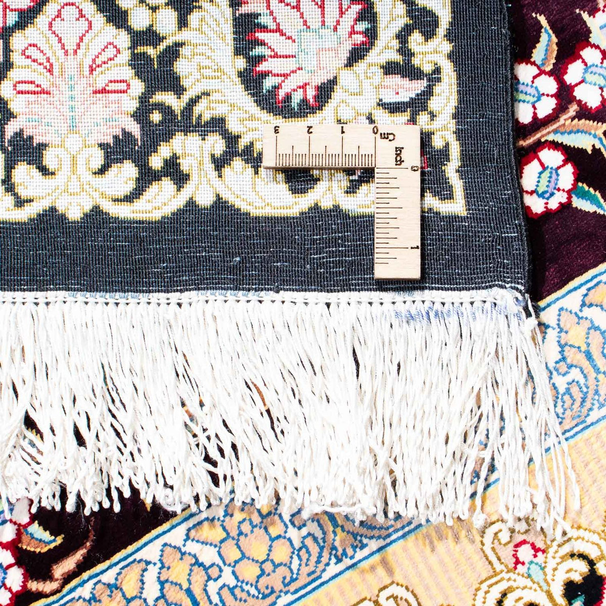 Perzisch tapijt - Ghom - 123 x 79 cm - donkerrood