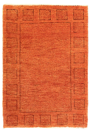 Gabbeh Tapijt - Kashkuli Perzisch - 90 x 65 cm - roest