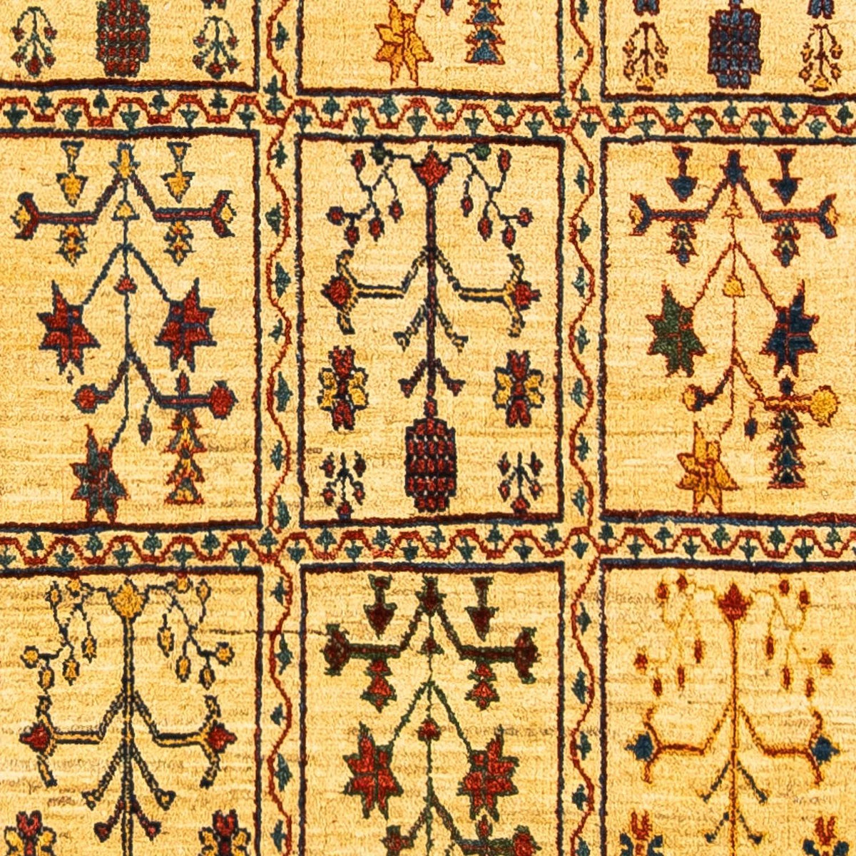 Gabbeh Tapijt - Kashkuli Perzisch - 143 x 105 cm - beige
