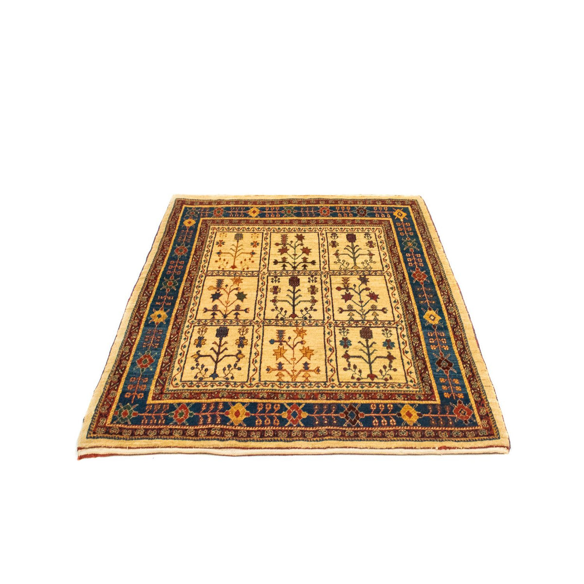 Gabbeh Tapijt - Kashkuli Perzisch - 143 x 105 cm - beige