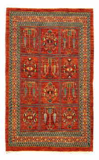 Gabbeh Tapijt - Kashkuli Perzisch - 134 x 84 cm - donkerrood
