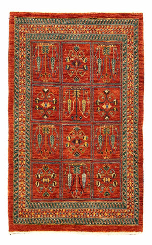 Gabbeh Tapijt - Kashkuli Perzisch - 134 x 84 cm - donkerrood