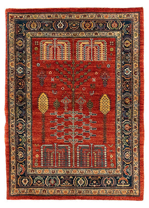 Gabbeh Tapijt - Kashkuli Perzisch - 120 x 85 cm - donkerrood